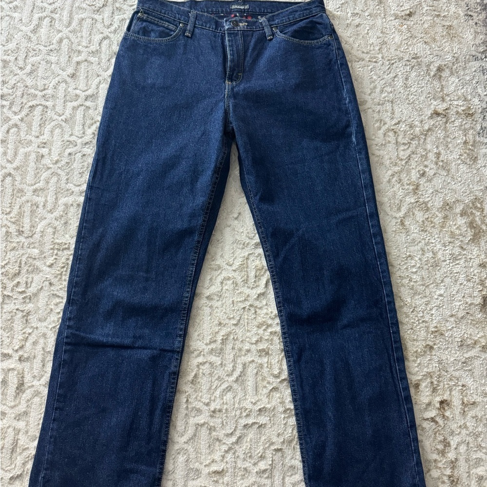 Vintage Cabela's fleece lined Dark Blue Women's Jeans 10 regular